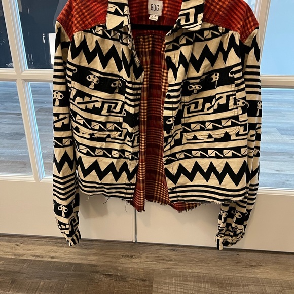 Urban outfitters BDG button up long sleeved mushroom shirt L EUC - Picture 3 of 9